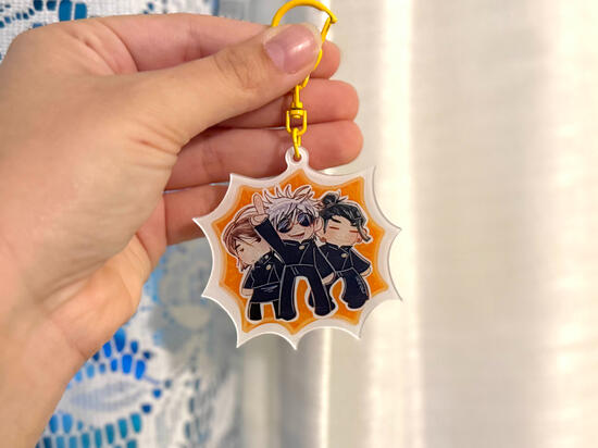 jujutsu kaisen acrylic keychain