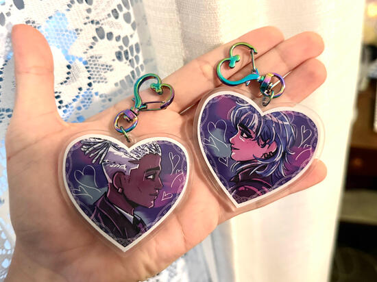 arcane acrylic keychain