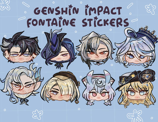 genshin impact sticker designs 1