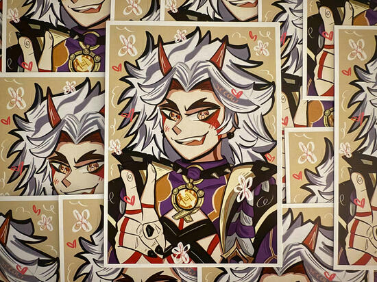 genshin impact 7x5 print