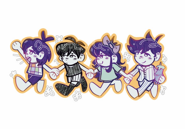 omori sticker design
