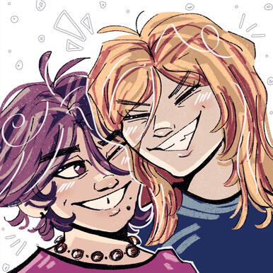 best friends (portrait + self portrait)